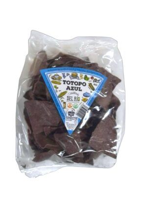 Totopos de maíz azul Del Río 200g