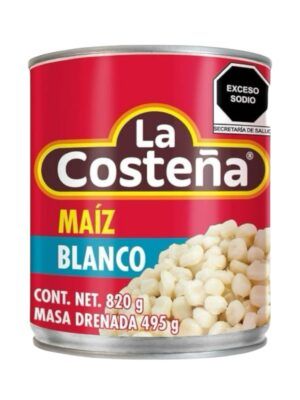 Maíz Blanco para Pozole La Costeña 820 gr.