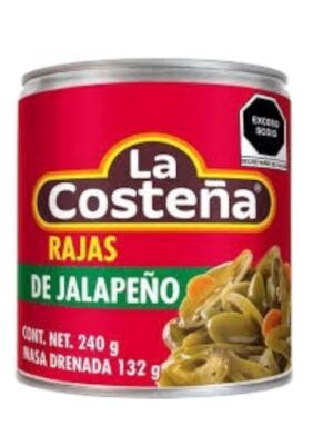 Rajas de jalapeño La Costeña 199 gr