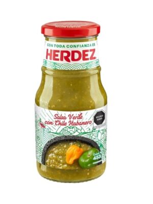 Salsa verde con habanero Herdez, 453gr