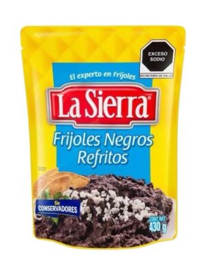 Frijoles negros refritos La Sierra, 430g