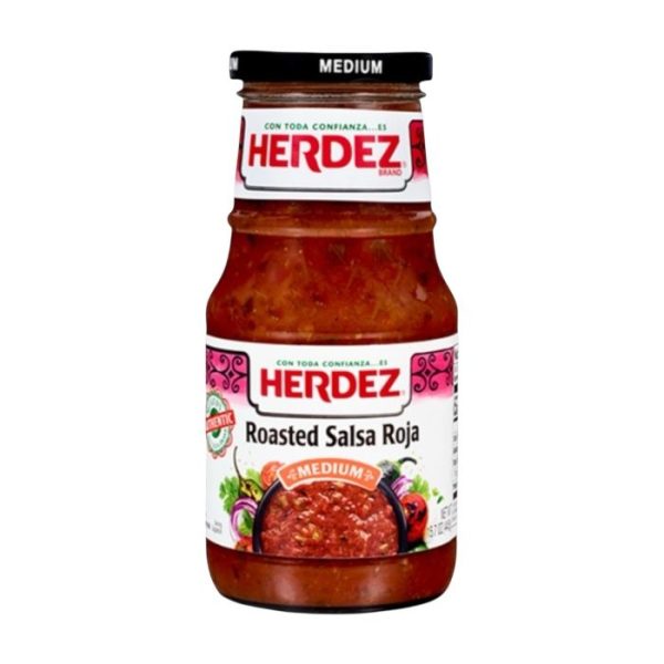 Salsa roja asada Herdez 453g