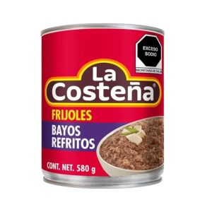 Frijoles bayos refritos La Costeña, 580g