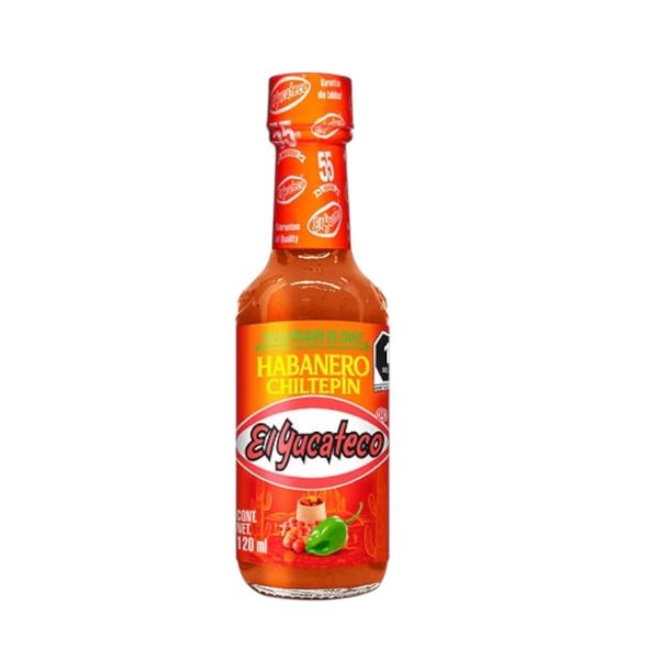 Salsa Habanero y Chiltepin El Yucateco 120 ml