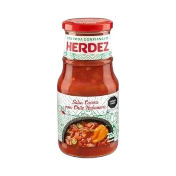 Salsa Casera con Chile Habanero Herdez 453 gr.