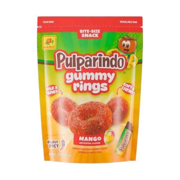 Pulparindo gummy rings Mango 255g