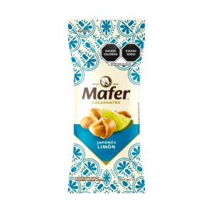 Cacahuates japoneses al limón Mafer, 65g.