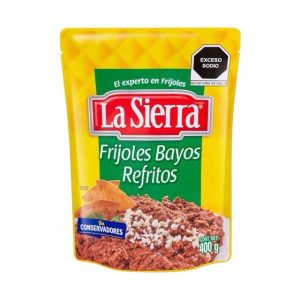 Frijoles bayos refritos La Sierra, 430g
