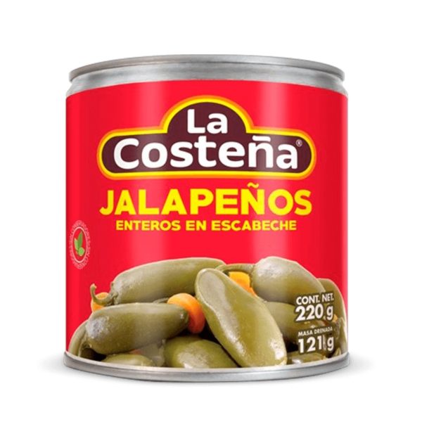 Chiles Jalapeños Enteros La Costeña 220g