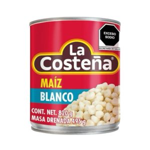 Maíz Blanco para Pozole La Costeña 820 gr.