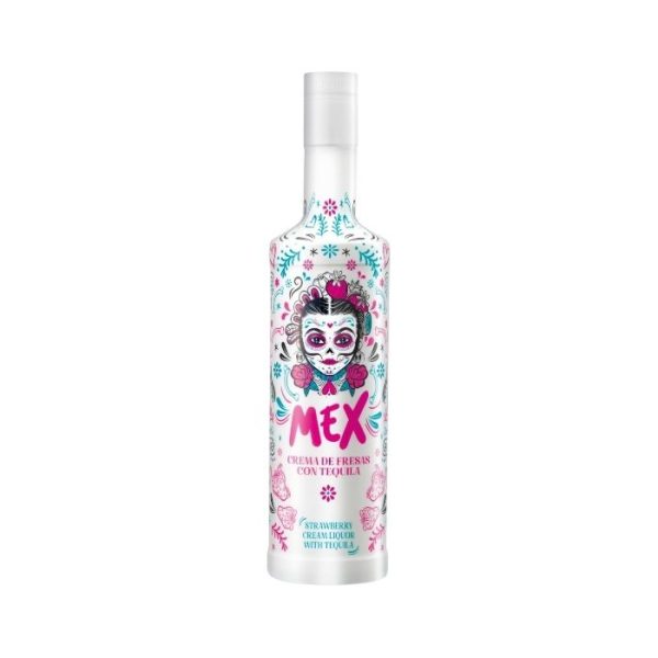 Crema De Fresas Con Tequila Mex 700 ml.
