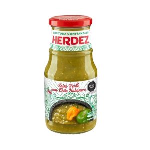 Salsa verde con habanero Herdez, 453gr