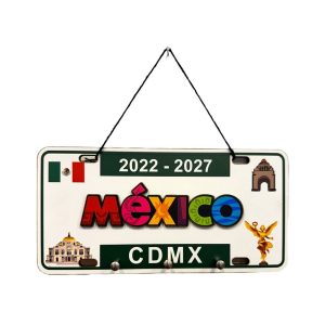 Portallaves de pared Placa de coche CDMX