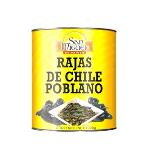 Rajas de chile poblano San Miguel 220g