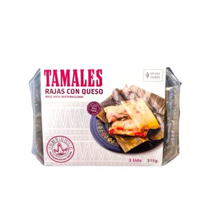 Tamales de rajas con queso La Reina de las Tortillas, 315g