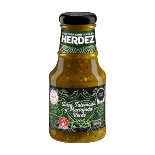 Salsa verde tatemada y martajada Herdez 240g
