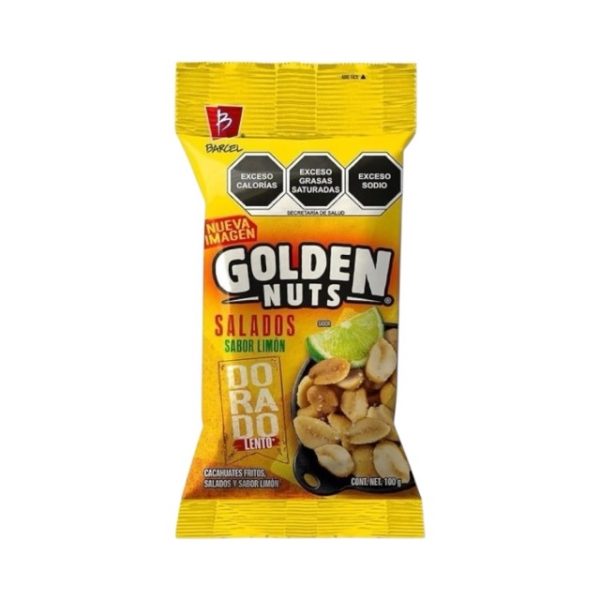 Cacahuates Limón y Sal Golden Nuts Barcel 78g