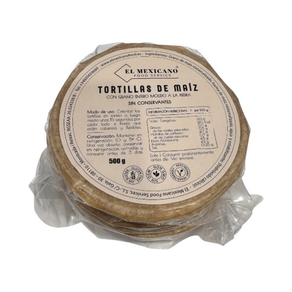 Tortillas de Maíz 11 cm El Mexicano 500 g