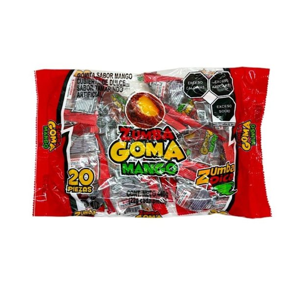 Zumba Goma Mango 10 uds