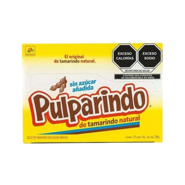 Pulparindo Original Sin Azúcar Añadida 20 uds